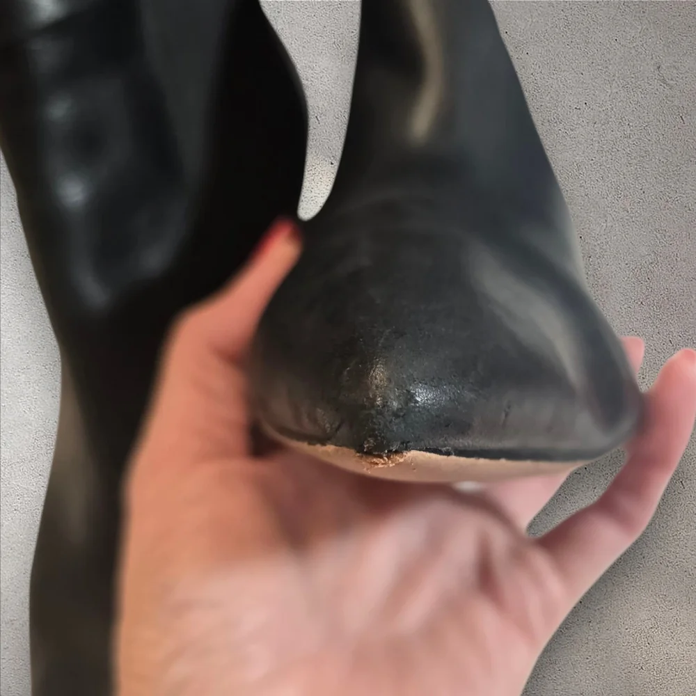 Michael Kors The Jet Set 6‎ Black Heeled Pull On Ankle Boots Booties Size 10